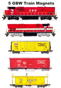 5 imanes de locomotoras y tren de Green Bay y Western Andy Fletcher - Imagen 1 de 1