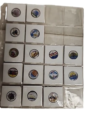 Color Filled Statehood Quarters From 1999, 2000, And 2001 Sealed Uncirculated - Image 1 of 4