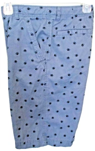 FG Steel Gray 100% Cotton Black Skull Cross-Bones Skateboard Shorts Size 16 Boys - Picture 1 of 5