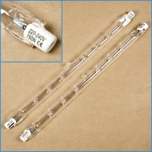 2pcs 750W 240V R7s Linear Tungsten Halogen Lamp Light Tube Globe 188mm Dimmable - Picture 1 of 3