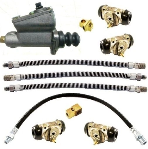 Juego de frenos hidráulicos para vagones de potencia Dodge Flat-Fender 1945-1966 Foto 1 de 1