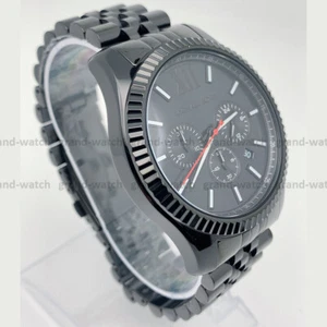 Michael Kors MK8320 Lexington Black Dial Stainless Steel Analog Men's Watch - Picture 1 of 8