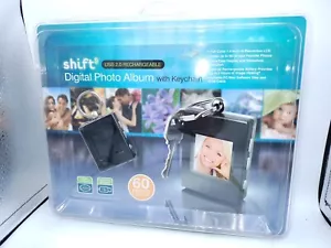 Shift 3 Digital Photo Album With Keychain NEW - Picture 1 of 7