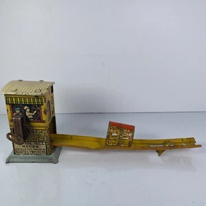 DE COLECCIÓN ARTE ÚNICO HOJALATA CUERDA CAPITAL HILL RACER Sin Coche Juguete Años 30 Hecho en EE. UU. - Imagen 1 de 12