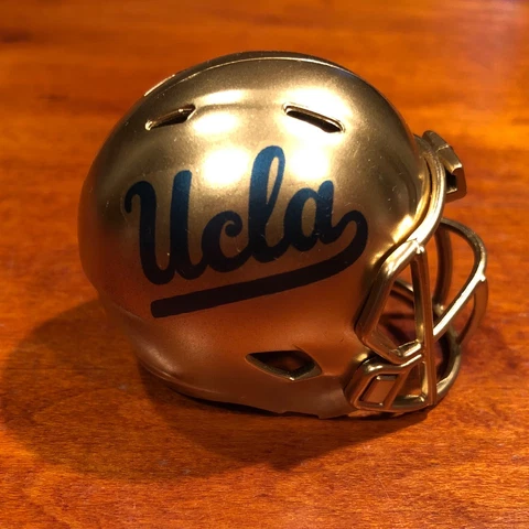 UCLA Bruins custom pocket pro helmet speed gold mask Pac-12 Cover
