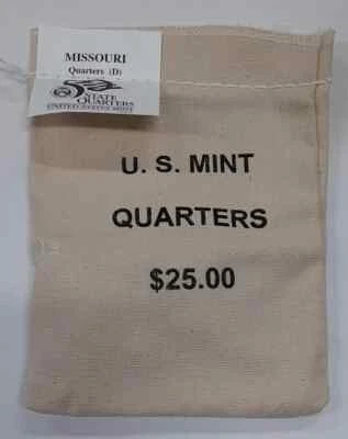 2003 D Missouri Unopened State Quarter Bag $25 (100 Coin) US Mint "BU"! - Image 1 of 4