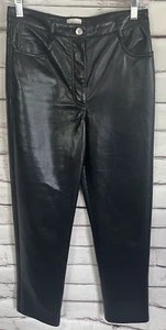 Wilfred Women's Size 6 Black Faux Leather Pant's 100% Polyurethane - Picture 1 of 5