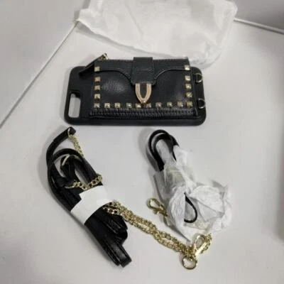 ZVE Apple iPhone 7 Plus Estuche Billetera con Tachuelas Muñequera y Correa para el Hombro 5.5" Foto 1 de 4