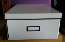 Ikea Smarassel White Lidded Storage Box 