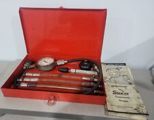 Vintage Snap-On Tools Compression Gauge w/Red Metal Case PSI  USA