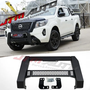 Black Steel Nudge Bar Grille Guard to suit Nissan Navara D23 NP300 2014+ - Picture 1 of 12