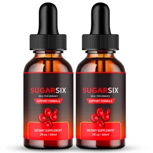 (2 Pack) Sugar Six Blood Drops, Official SugarSix for Stable and Healthy Levels - Picture 1 of 3