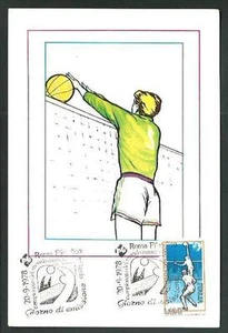Italia Repubblica -1978 - Camp. Mondiali Pallavolo - Cartolina Filatelica - Imagen 1 de 1