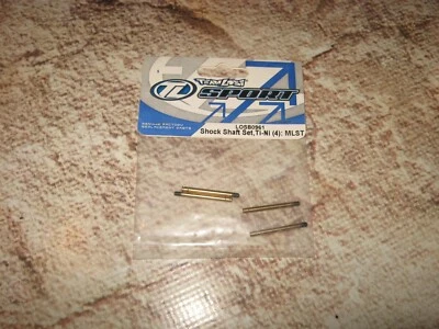 Vintage RC Losi MLST Shock Shaft Set Steel TiNi Gold (4) B0962 - Image 1 of 2