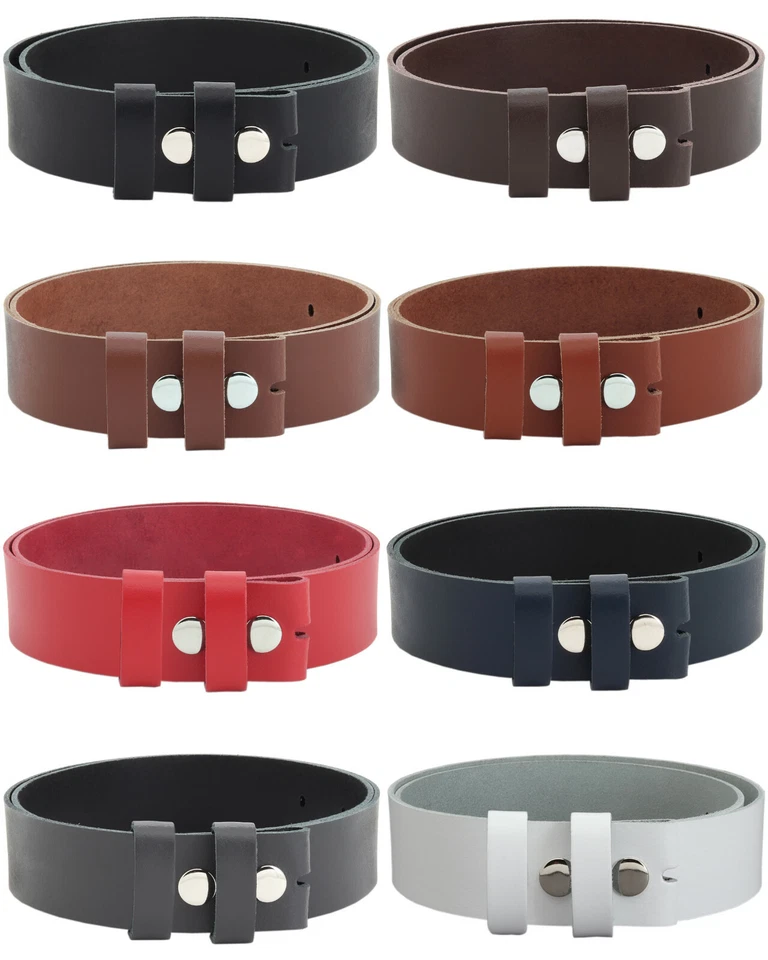 Gürtel 4 cm ohne Schnalle Wechselgürtel Ledergürtel Damen Herren 100% echt Leder