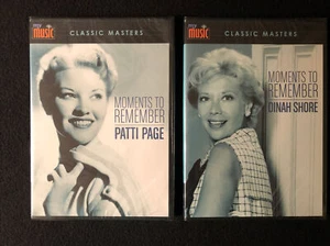 Classic Masters: Moments To Remember Dinah Shore And Patti Page, (DVDs ) NEW - Picture 1 of 4