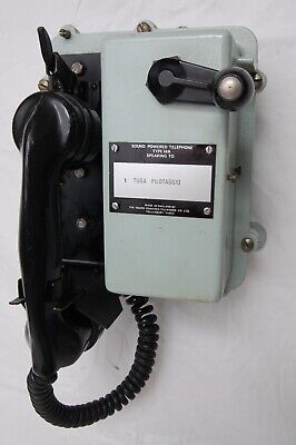 Rare Antique England Nautical Maritime Wall Hanging Ship Sound Powered Phone 50A • 36$