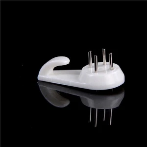 10x White Plastic Invisible Wall Mount Photo Picture Frame Nail Hook Hangers *AU - Picture 1 of 6