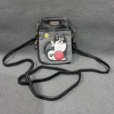 NWOT Chala Cat & Yarn Cell Phone Crossbody Bag - Chala Purse - Image 1 of 4