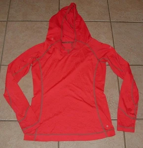 Columbia Herren Gr. Small rot sportlich OMNI-WICK Wollmischung Daumenloch Kapuzenshirt - Bild 1 von 4