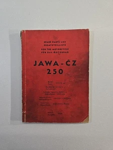 Jawa CZ 250 cc List of Spare Parts Manual 1959 English Edition Model 353/04 - Foto 1 di 8