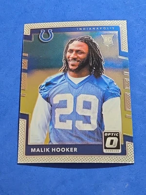 2017 Malik Hooker ROOKIE RC Panini Donruss Optic #118 - Image 1 of 2