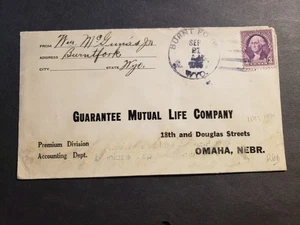 BURNT FORK, SWEETWATER County, WYOMING 1935 DPO Postal History Cover WYO - Bild 1 von 2