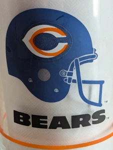 Misprinted Collectable NFL Chicago Bears Helmet Logo Mobil 16 oz Drinking Glass - Picture 1 of 7