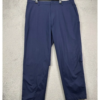 Calça Adidas Climacool golfe masculina 42X32 azul chino perna reta frente plana ventilada - Imagem 1 de 4