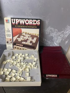 Vintage Upwords 3 Dimensional Word Board Game 1983 By MB Games Complete - Picture 1 of 7