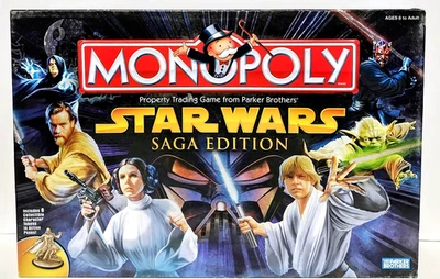 Monopoly - Star Wars Saga Edition - Hasbro Board Game - Vintage 2005 - Complete - Image 1 of 4