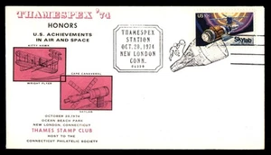 Mayfairstamps US 1974 Thamespex Wright Flyer and Skylab Cover aat_49049 - Picture 1 of 2
