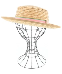 bonpoint Straw Hats BeigexPinkxGreen 2200586424018 - Picture 1 of 3