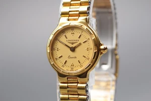 [Fast neuwertig] Longines Conquest L152.4 24mm Gold Dial Quarz Damenuhr - Bild 1 von 10