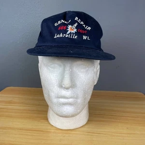 Deportista Gene’s Repair Lohrville WI Hombres Talla Única Snapback Sombrero Azul Marino Informal - Imagen 1 de 8