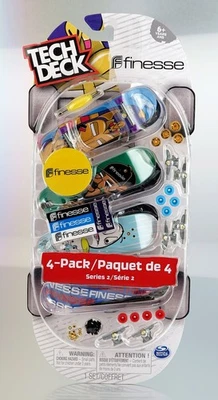 Tech Deck Finesse 4-Pack Series 2 Fingerboards Finger Skateboards - Image 1 of 2