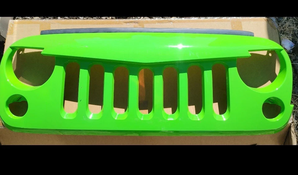 Aftermarket for 07-17 Jeep Wrangler JK Angry Bird Green Packaged Grille - Image 1 of 1