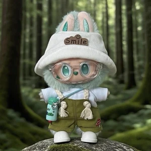 The Monster Plush Doll Keychain Doll Clothes Cute Green Suit No Toys 17cm CUTE - Picture 1 of 7