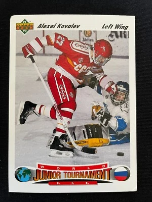 Alexei KOVALEV 1991-92 Upper Deck World Junior Tournament #655 - Image 1 of 2