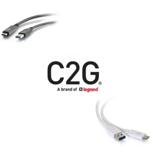 USB-C Male ® to USB-A Male 3.2 Gen 1 (5Gbps) Cable [3ft (0.9m)-10ft (3m)]-C2G - Picture 1 of 19