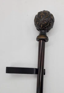 Decorative Ball 5/8" Adjustable Curtain Rod - Venetian Gold - Picture 1 of 2