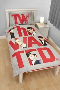 THE WANTED DUVET COVER SET "FOREVER" SINGLE BED QUILT TEENS GIFT PRESENT FAN - Picture 1 of 2