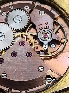 Reloj Hombre Gander Mossa-Bari Vintage Oro 10k 17 Rubíes. Arañazos en pantalla  - Imagen 1 de 11