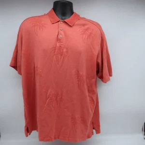 Tommy Bahama Short Sleeve Polo Shirt Palm Tree Top - Men's Size XL - - Picture 1 of 9