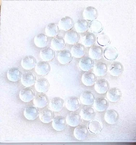 28.00 Ct Natural White Topaz 5 MM Round Cabochon Loose 36 Pieces Gemstone Lot - Picture 1 of 2