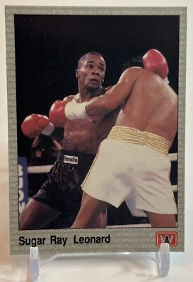 1991 AW Sports Boxing Sugar Ray Leonard Trading Card #24 W/Top Loader 🔥 - Image 1 of 4