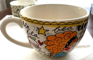 Soup Bowl or Mug "Time for Tea" 4.5" Mouth Even Bykletsen - Imagen 1 de 5