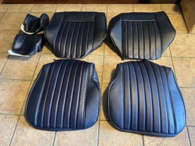 BMW E10 2002 2002tii 74 OEM VINILO ALEMÁN FRT KIT ASIENTO TAPICERÍA MARINA HERMOSO Foto 1 de 4