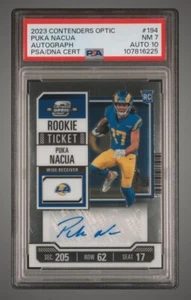 2023 Contenders Optic Puka Nacua Rookie Ticket Auto, PSA 7/Auto 10 - Picture 1 of 2