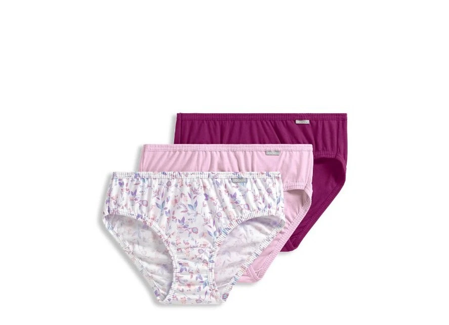 Brand new size 5/S Jockey Elance 3 pk. Bikinis 100% Cotton Pink Berry - Image 1 of 1